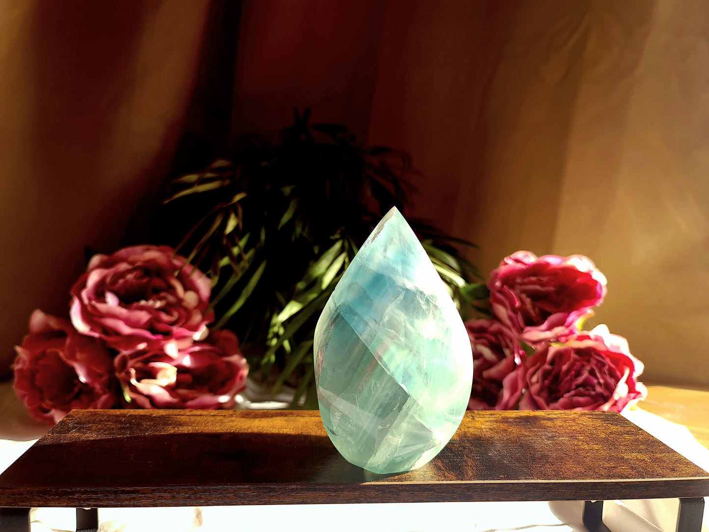 Blue Green Fluorite 'Flame'