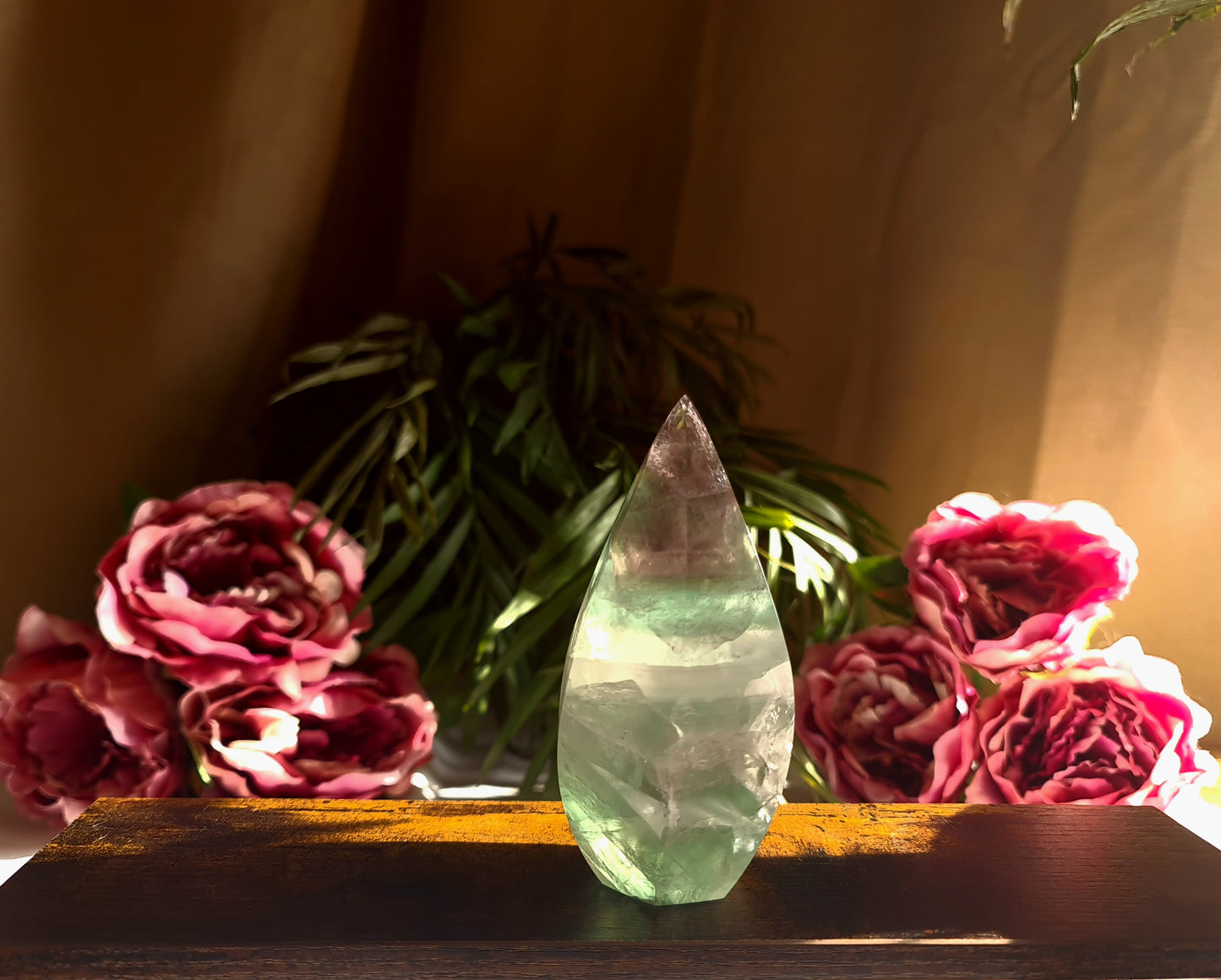 Green Purple Fluorite 'Flame'