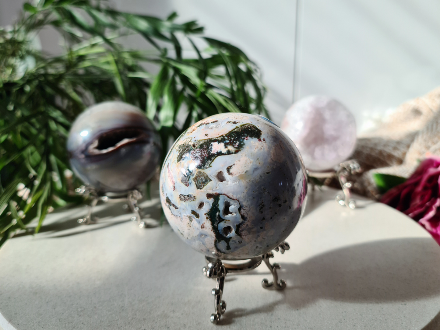 Ocean jasper Sphere