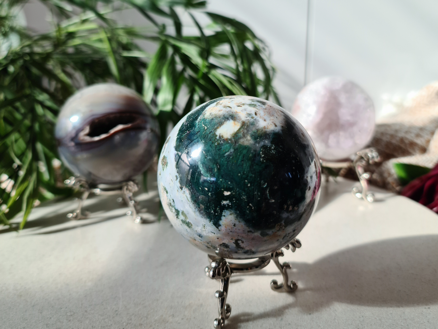 Ocean jasper Sphere