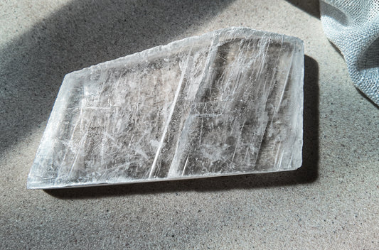 True Selenite Slab D