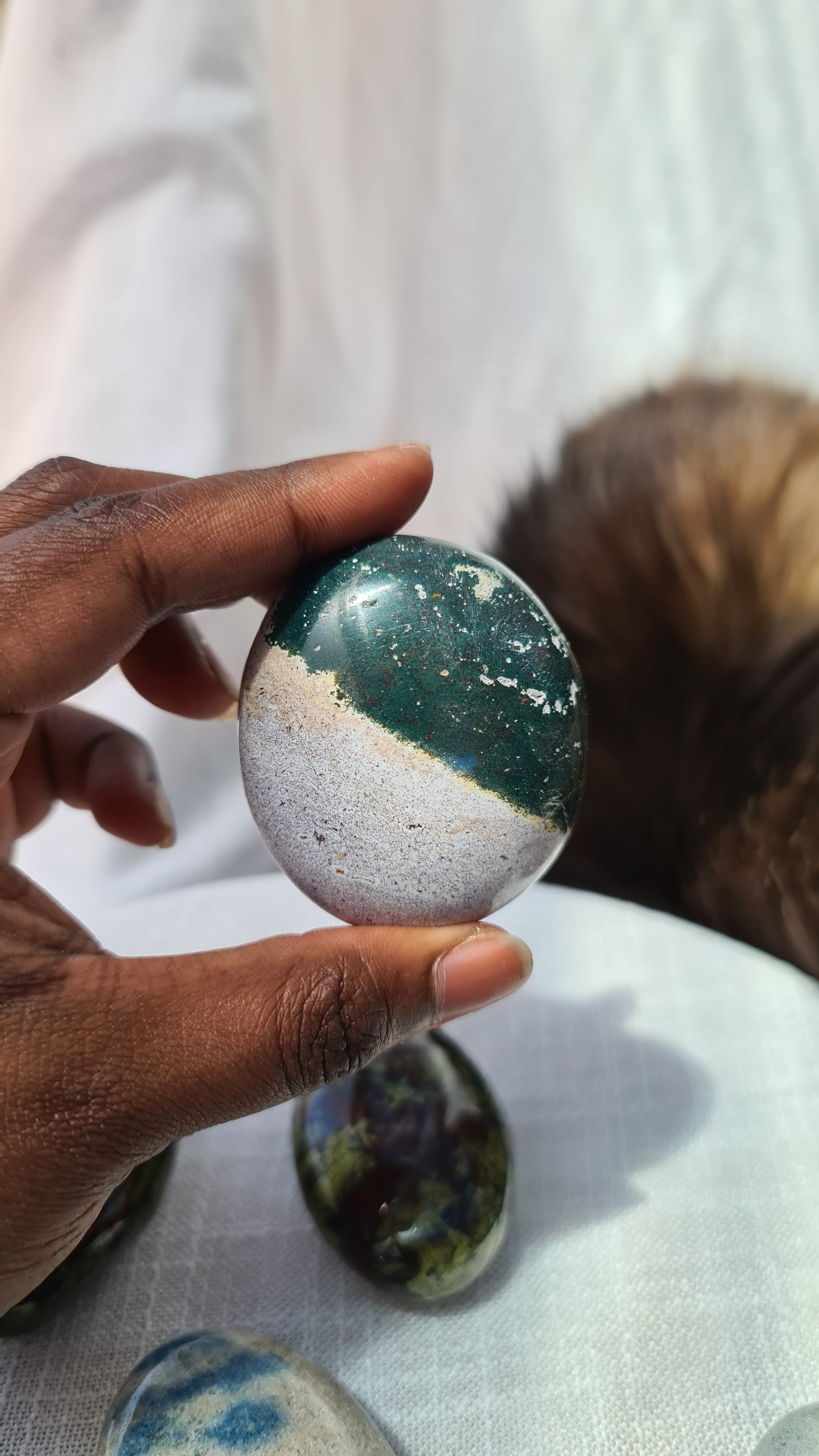 Ocean Jasper Palm Stone