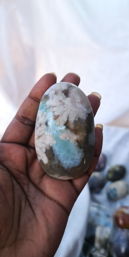 Black Flower Agate Palm