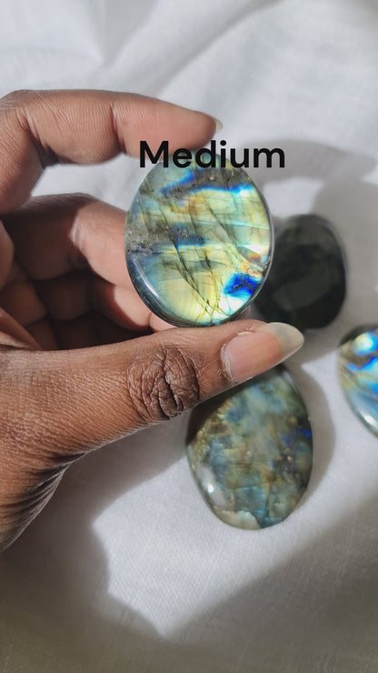 Labradorite palm stone