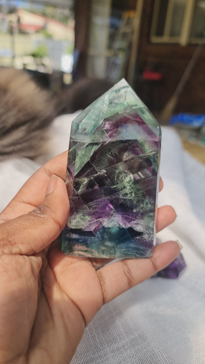 Fluorite Tower (Self standing)
