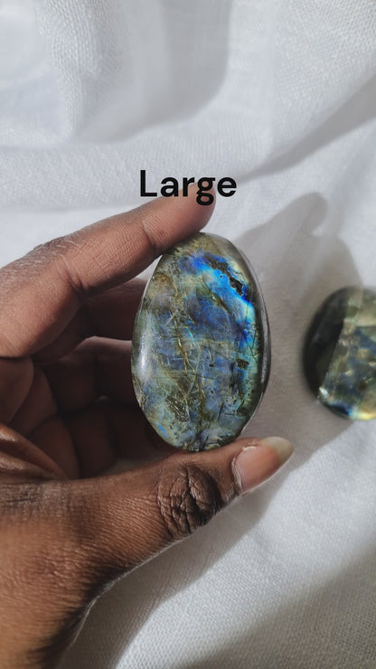 Labradorite palm stone