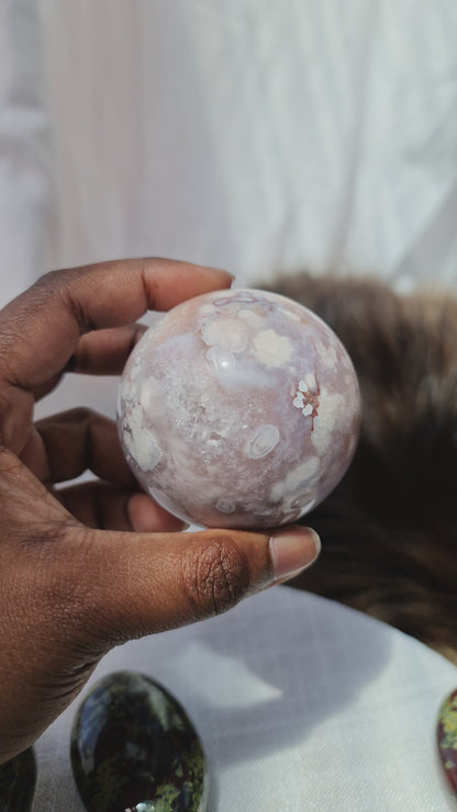Flower Agate Sphere A
